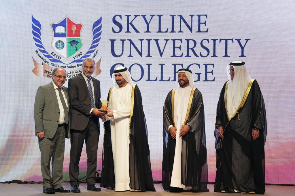 Skyline University College Honored with Sharjah Excellence Award as Strategic Knowledge Partner of Sharjah Excellence Awards, conducted by Sharjah Chamber of Commerce & Industry