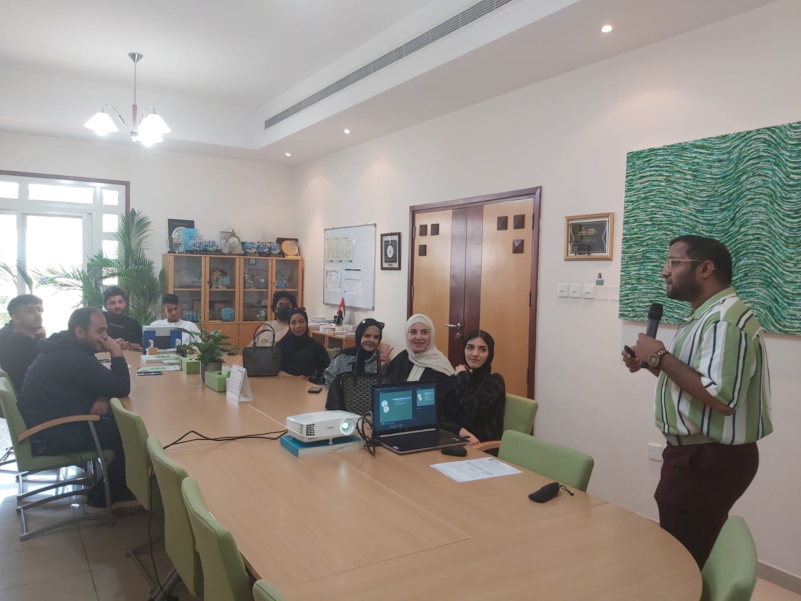 Unveiling Environmental Initiatives: Students Engage with Emirates Environmental Group and Mr. Varun Vishnuprasad