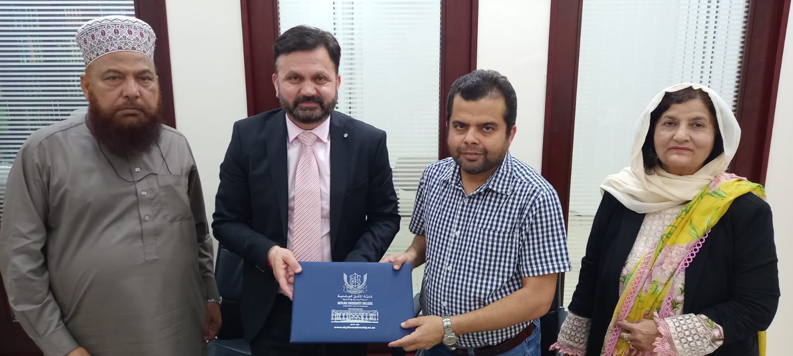 Skyline University College (SUC) signed a Memorandum of Understanding (MOU) with The Pakistani Social Center, Sharjah.
