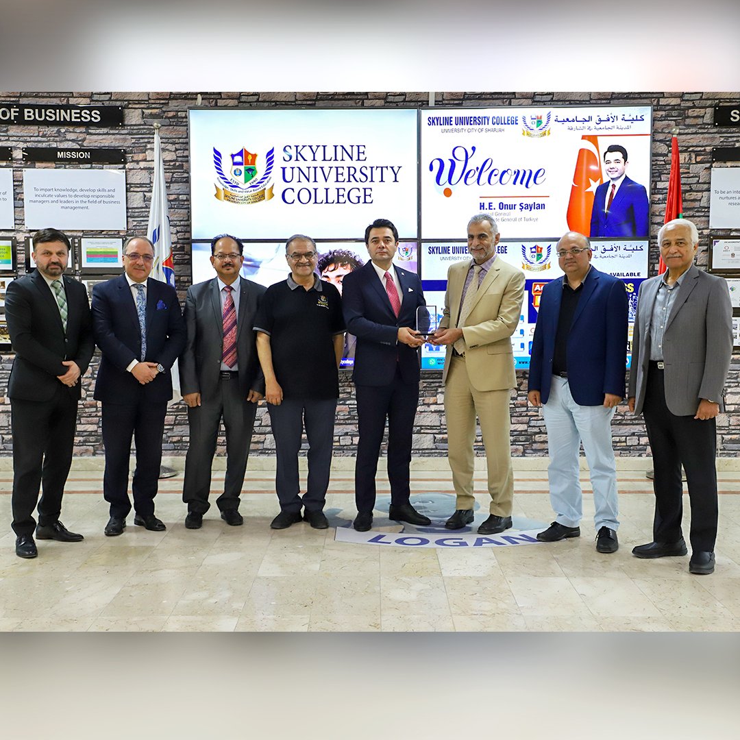 Honored to host H.E. Onur Şaylan, Consul General of the Republic of Türkiye at Skyline University College