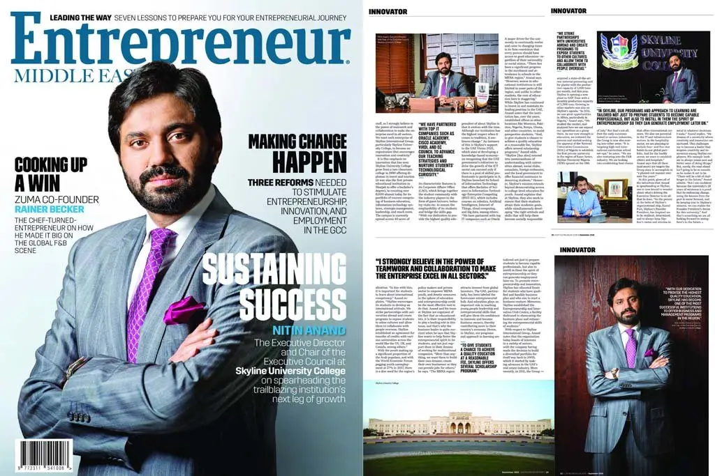 Entrepreneur Middle East’s September 2018 issue