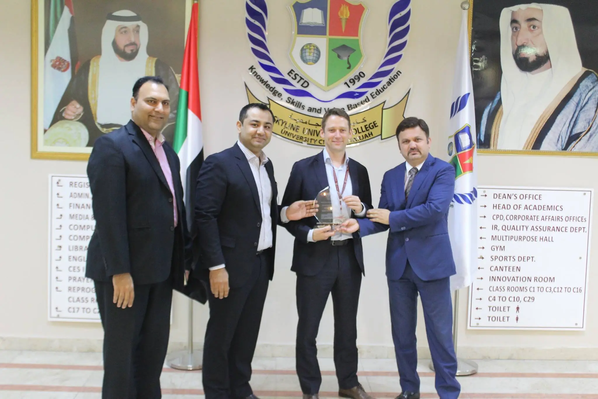 Representative of Edinburgh Napier University visited SUC
