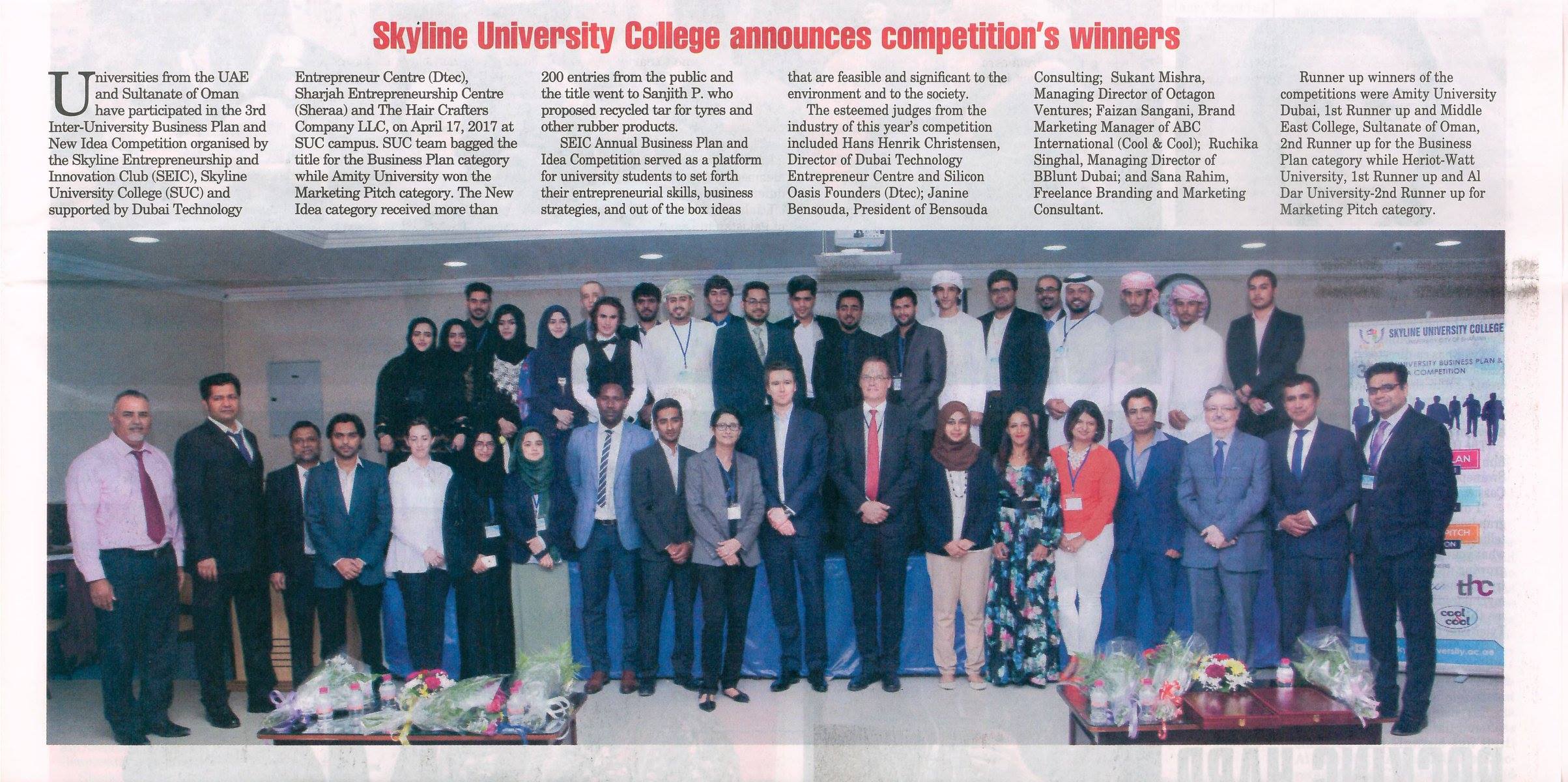 SUC in Media -Gulf Today.