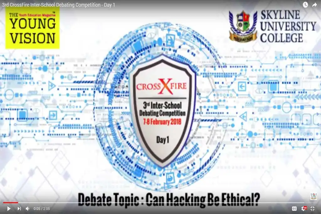 3rd CrossFire Inter SChool Debating Competition - Day 1
